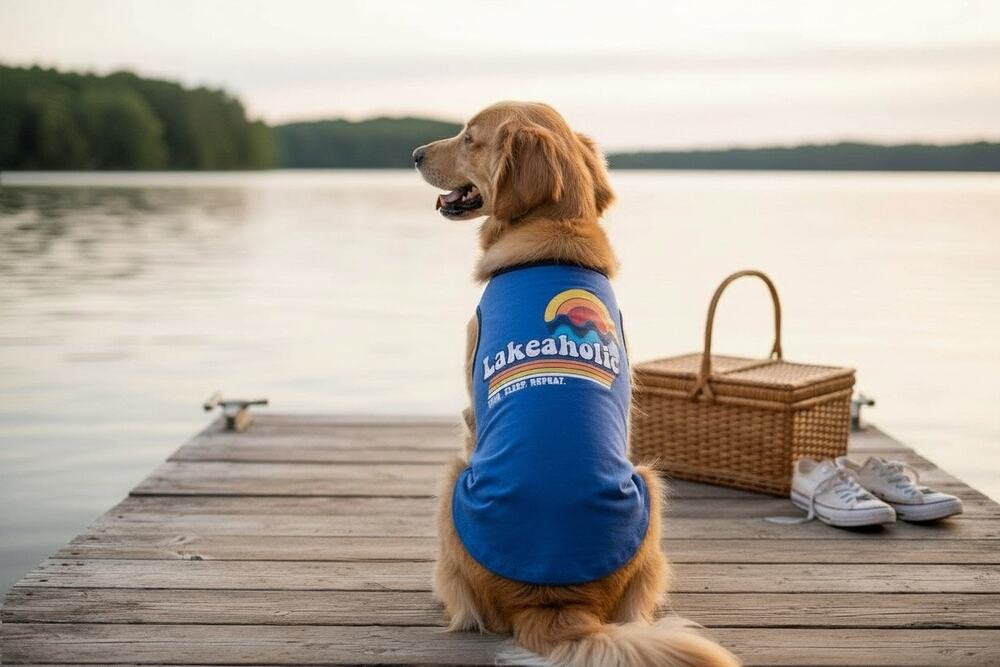 Lakeaholic Pup Shirt – Medium Fit, Perfect for Lake Days